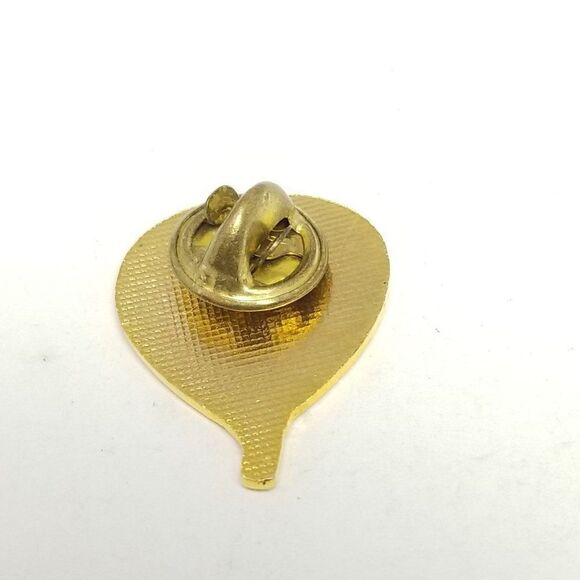 Vintage Hot Air Balloon Lapel Pin, Primary Color Enamel Brooch, Retro Estate - Picture 3 of 6